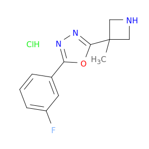 2-(3-氟苯基)-5-(3-甲基氮杂环丁烷-3-基)-1,3,4-噁二唑盐酸盐