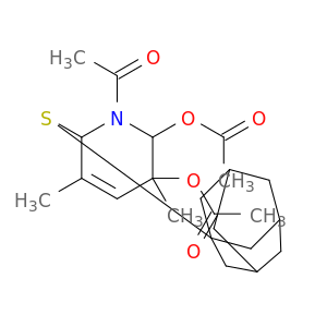 Ethanone,1-[2,3-bis(acetyloxy)-3,6-dihydro-3,5-dimethyl-6-(tricyclo[3.3.1.13,7]dec-1-ylthio)-1(2H)-pyridinyl]-