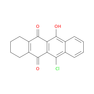 5,12-Naphthacenedione, 6-chloro-1,2,3,4-tetrahydro-11-hydroxy-