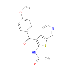 Acetamide, N-[3-(4-methoxybenzoyl)thieno[2,3-c]pyridin-2-yl]-