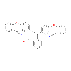 Benzoic acid, 2-[bis[4-(2-cyanophenoxy)phenyl]methyl]-
