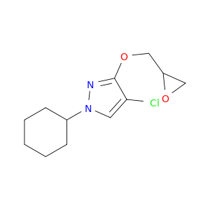 1H-Pyrazole, 4-chloro-1-cyclohexyl-3-(oxiranylmethoxy)-