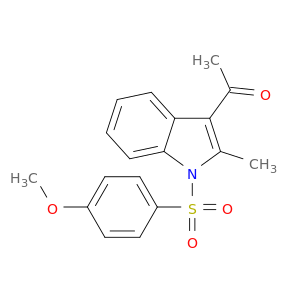 1H-Indole, 3-acetyl-1-[(4-methoxyphenyl)sulfonyl]-2-methyl-