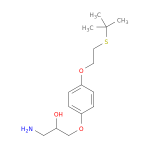 2-Propanol, 1-amino-3-[4-[2-[(1,1-dimethylethyl)thio]ethoxy]phenoxy]-