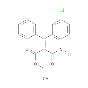 3-Quinolinecarboxylic acid, 6-chloro-1,2-dihydro-2-oxo-4-phenyl-, ethylester
