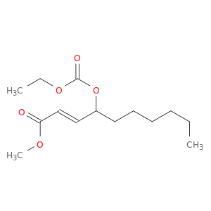 2-Decenoic acid, 4-[(ethoxycarbonyl)oxy]-, methyl ester, (E)-