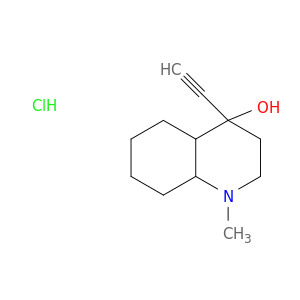 4-Quinolinol, 4-ethynyldecahydro-1-methyl-, hydrochloride