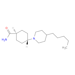 Cyclohexanecarboxamide, 4-(4-pentyl-1-piperidinyl)-, trans-