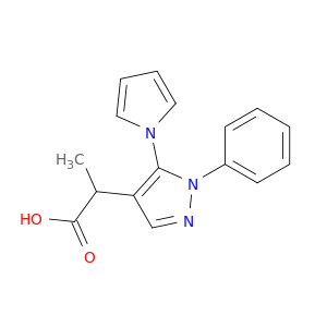 1H-Pyrazole-4-aceticacid, a-methyl-1-phenyl-5-(1H-pyrrol-1-yl)-