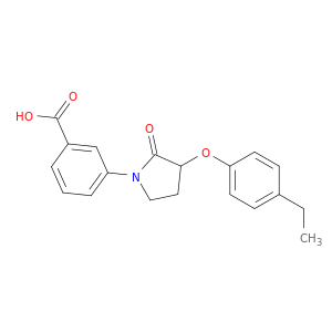 Benzoic acid, 3-[3-(4-ethylphenoxy)-2-oxo-1-pyrrolidinyl]-