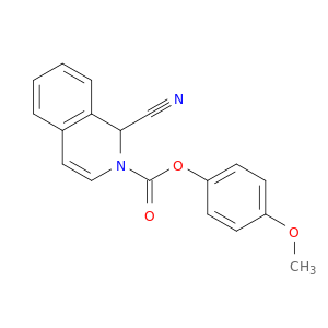 4-methoxyphenyl 1-cyanoisoquinoline-2(1h)-carboxylate