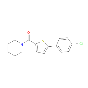 Piperidine, 1-[[5-(4-chlorophenyl)-2-thienyl]carbonyl]-