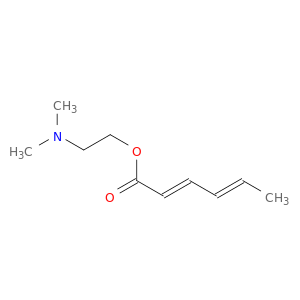 2,4-Hexadienoic acid, 2-(dimethylamino)ethyl ester, (E,E)-