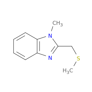 1H-Benzimidazole, 1-methyl-2-[(methylthio)methyl]-