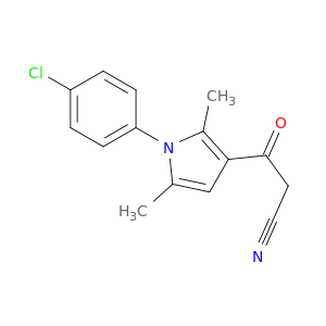 3-[1-(4-Chlorophenyl)-2,5-dimethyl-1H-pyrrol-3-yl]-3-oxopropanenitrile