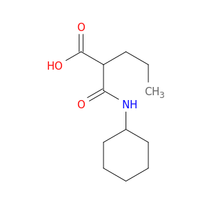 Pentanoic acid, 2-[(cyclohexylamino)carbonyl]-