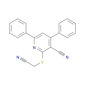 3-Pyridinecarbonitrile, 2-[(cyanomethyl)thio]-4,6-diphenyl-