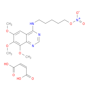 5-[(6,7,8-TRIMETHOXYQUINAZOLIN-4-YL)AMINO]PENTYL NITRATE MALEATE