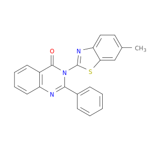4(3H)-Quinazolinone, 3-(6-methyl-2-benzothiazolyl)-2-phenyl-