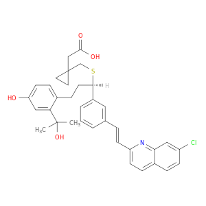 1-[[[(1R)-1-[3-[(1E)-2-(7-CHLORO-2-QUINOLINYL)VINYL]PHENYL]-3-[4-HYDROXY-2-(1-HYDROXY-1-METHYLETHYL)PHENYL]PROPYL]THIO]METHYL]CYCLOPROPANEACETIC ACID