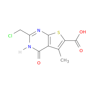 2-(Chloromethyl)-5-methyl-4-oxo-3,4-dihydrothieno[2,3-d]pyrimidine-6-carboxylic Acid