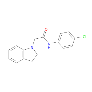 1H-Indole-1-acetamide, N-(4-chlorophenyl)-2,3-dihydro-