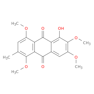 9,10-Anthracenedione, 1-hydroxy-2,3,5,8-tetramethoxy-6-methyl-