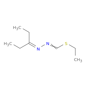 Methanehydrazonothioic acid, (1-ethylpropylidene)-, ethyl ester