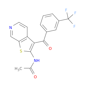 Acetamide, N-[3-[3-(trifluoromethyl)benzoyl]thieno[2,3-c]pyridin-2-yl]-