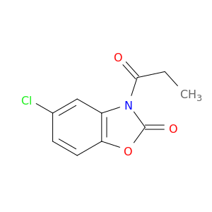 2(3H)-Benzoxazolone, 5-chloro-3-(1-oxopropyl)-