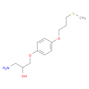 2-Propanol, 1-amino-3-[4-[3-(methylthio)propoxy]phenoxy]-