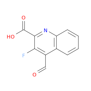 2-Quinolinecarboxylic acid, 3-fluoro-4-formyl-