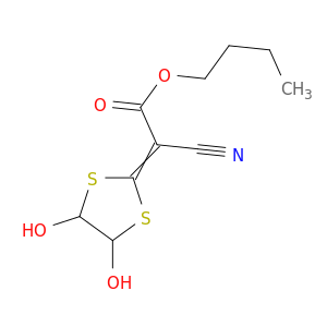 Acetic acid, cyano(4,5-dihydroxy-1,3-dithiolan-2-ylidene)-, butyl ester
