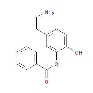 1,2-Benzenediol,4-(2-aminoethyl)-, 2-benzoate