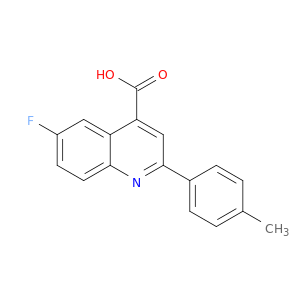 4-Quinolinecarboxylicacid, 6-fluoro-2-(4-methylphenyl)-