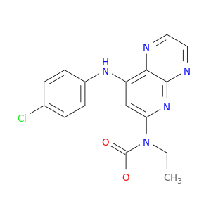 ethyl{8-[(4-chlorophenyl)amino]pyrido[2,3-b]pyrazin-6-yl}carbamate