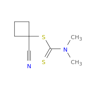Carbamodithioic acid, dimethyl-, 1-cyanocyclobutyl ester