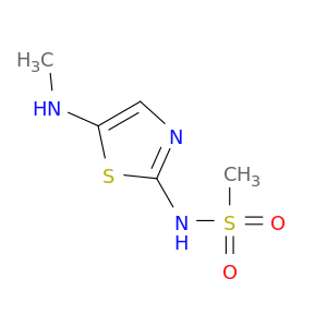 Methanesulfonamide, N-[5-(methylamino)-2-thiazolyl]-