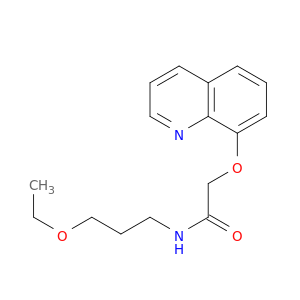 Acetamide, N-(3-ethoxypropyl)-2-(8-quinolinyloxy)-