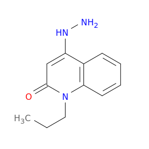 2(1H)-Quinolinone, 4-hydrazino-1-propyl-