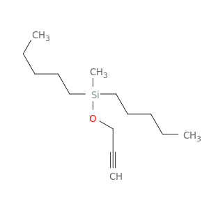 Silane, methyldipentyl(2-propynyloxy)-