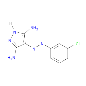 1H-Pyrazole-3,5-diamine, 4-[(3-chlorophenyl)azo]-