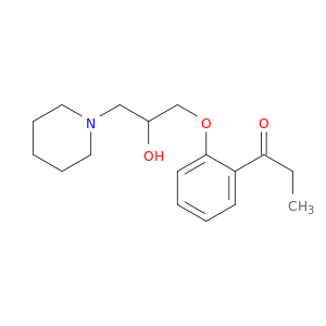 1-Propanone, 1-[2-[2-hydroxy-3-(1-piperidinyl)propoxy]phenyl]-