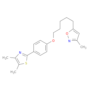 Isoxazole, 5-[5-[4-(4,5-dimethyl-2-thiazolyl)phenoxy]pentyl]-3-methyl-