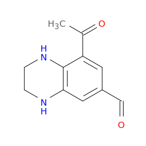 6-Quinoxalinecarboxaldehyde, 8-acetyl-1,2,3,4-tetrahydro-