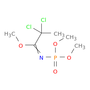Propanimidic acid, 2,2-dichloro-N-(dimethoxyphosphinyl)-, methyl ester