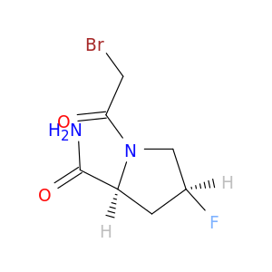 2-Pyrrolidinecarboxamide, 1-(bromoacetyl)-4-fluoro-, (2S,4S)-