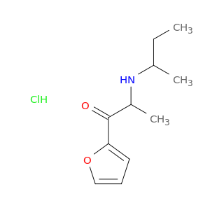 1-Propanone,1-(2-furanyl)-2-[(1-methylpropyl)amino]-, hydrochloride (1:1)