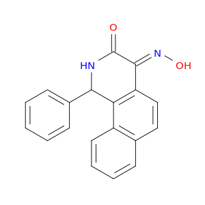 Benz[h]isoquinoline-3,4-dione, 1,2-dihydro-1-phenyl-, 4-oxime, (E)-