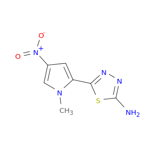1,3,4-Thiadiazol-2-amine, 5-(1-methyl-4-nitro-1H-pyrrol-2-yl)-